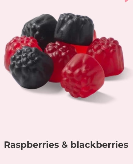 Raspberries & blackberries - per. 100 grams