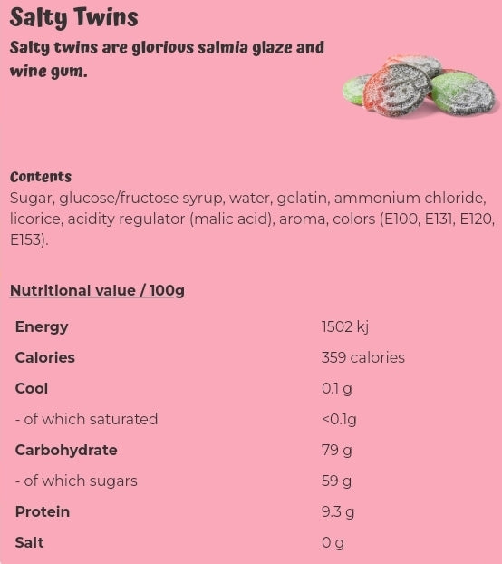 Salty Twins - per. 100 grams