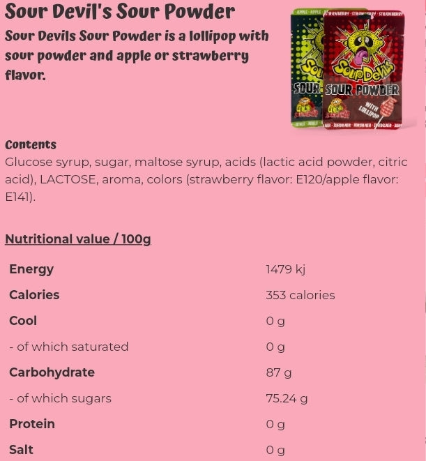 Sour Devil's Sour Powder - per. package