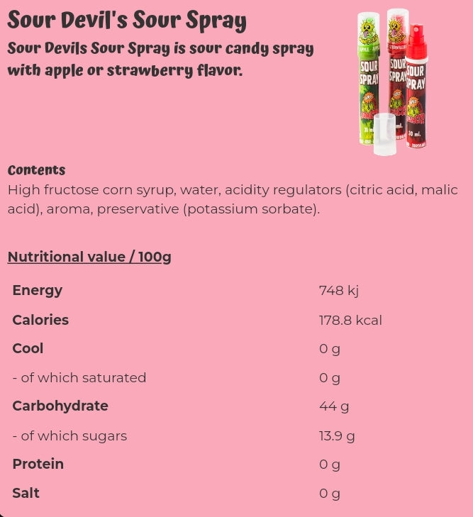 Sour Devil's Soue Spray - per. PCS