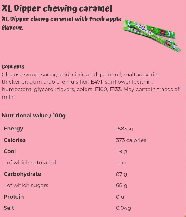 XL Dioper chewing caramel - per. 100 grams