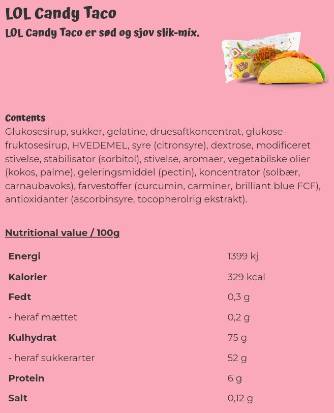LOL Candy Taco - PCS