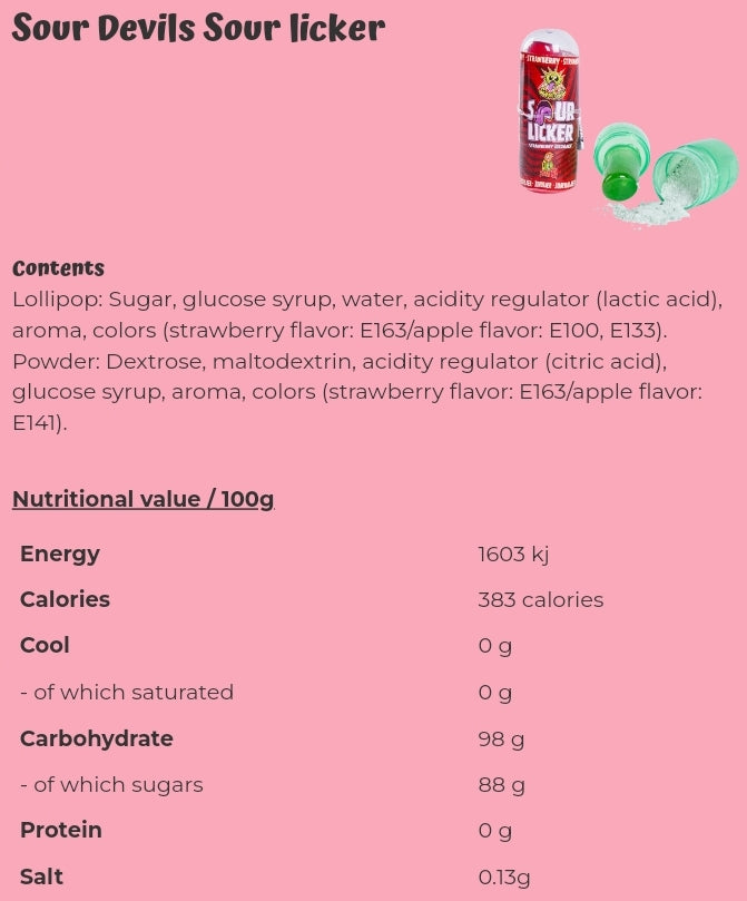 Sour Devils Sour licker - per. package