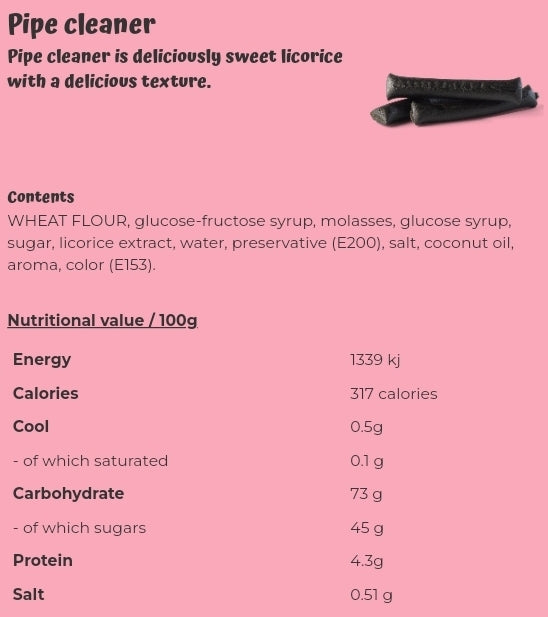 Pipe cleaner - per. 100 grams
