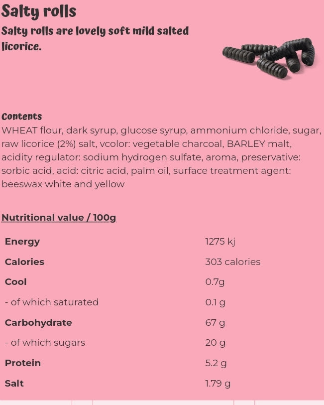 Salty rolls - per. 100 grams