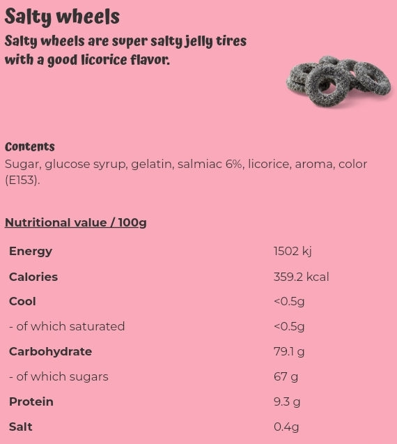 Salty wheels - per. 100 grams