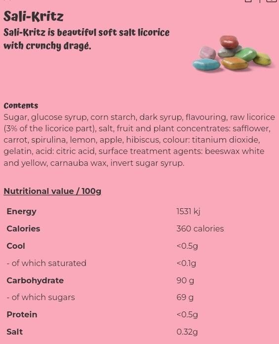 Sali-Kritz - per. 100 grams