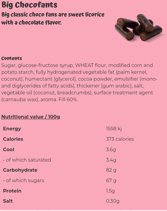 Big Chocofants - per 100 grams