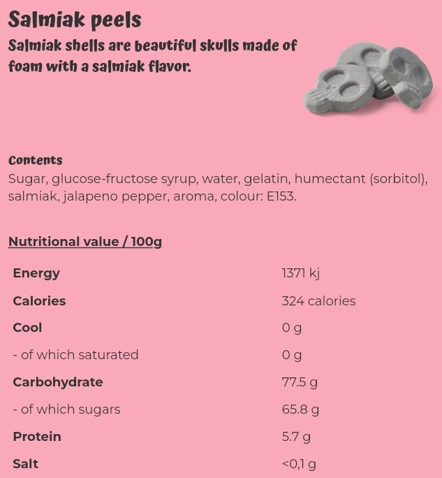 Salmiak peels - per. 100 grams