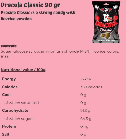 Dracula Classic 90 gr - per. bag