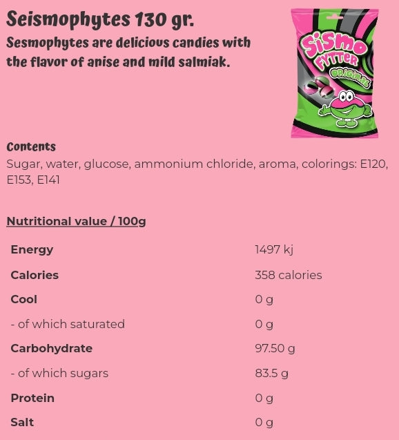 Seismophytes 130 gr - Per. bag