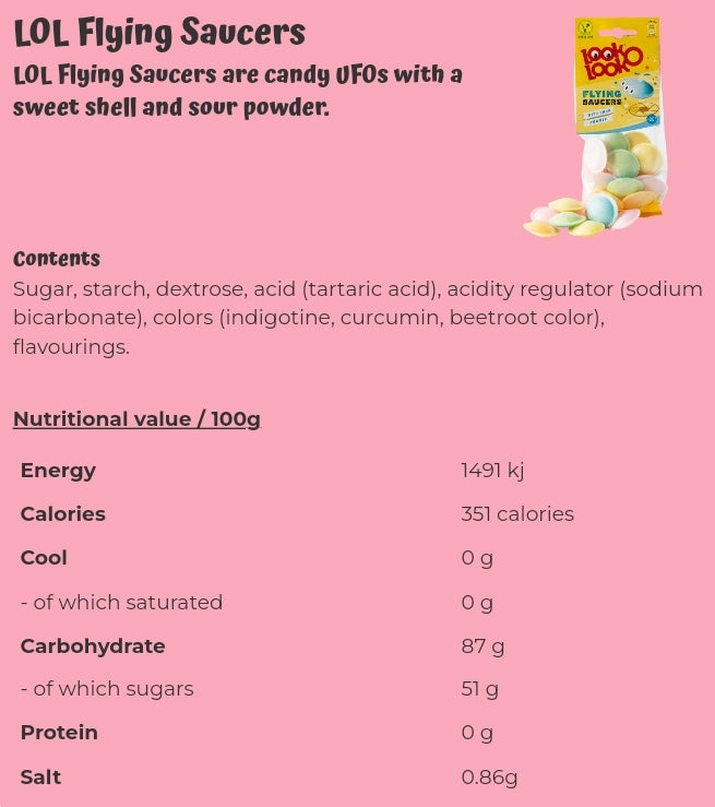 LOL Flying Saucers - per package