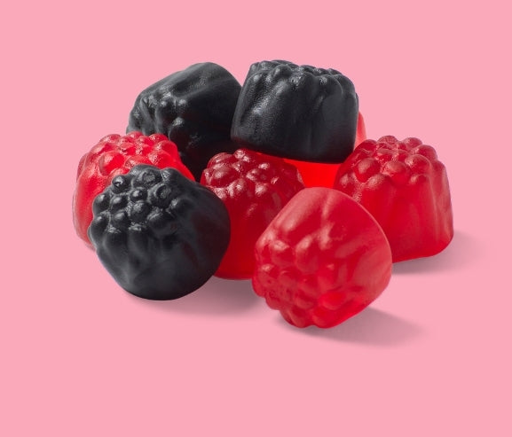 Raspberries & blackberries  - per. 100 grams