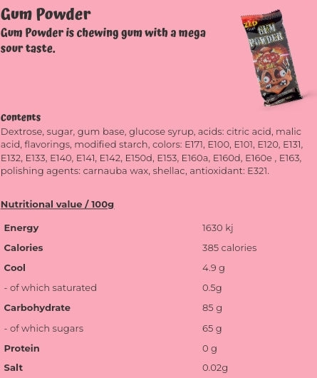 Gum Powder - per. bag