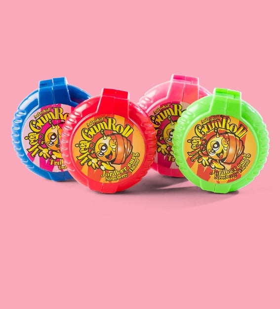 MEGA gum roll strawberry/tuttifrutti - per package