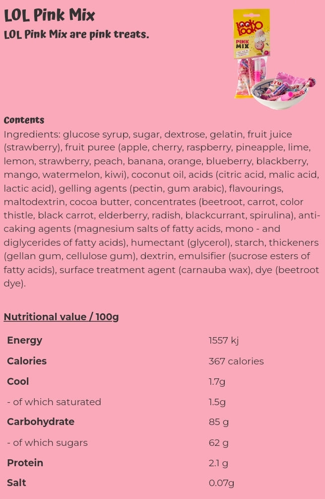 LOL Pink Mix - per package