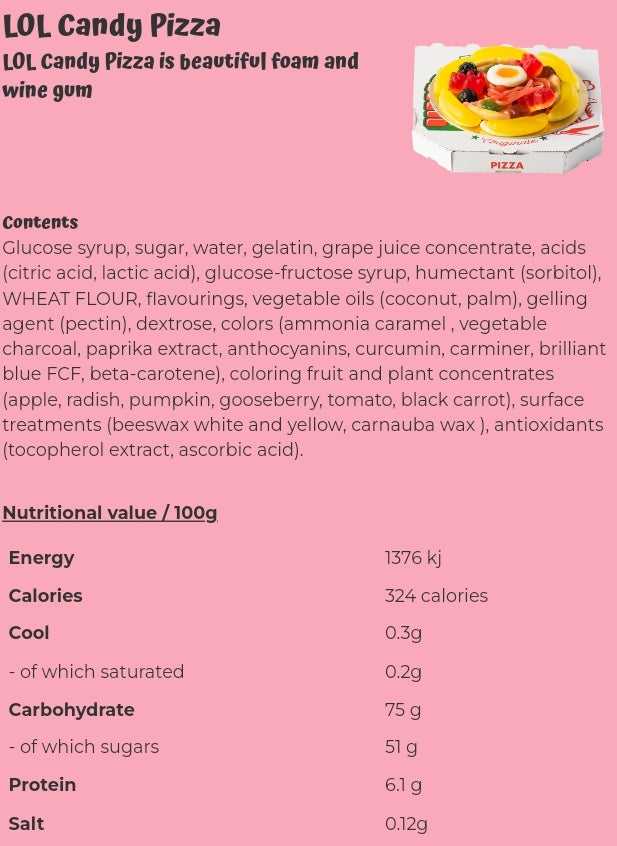 LOL Candy Pizza - per PCS