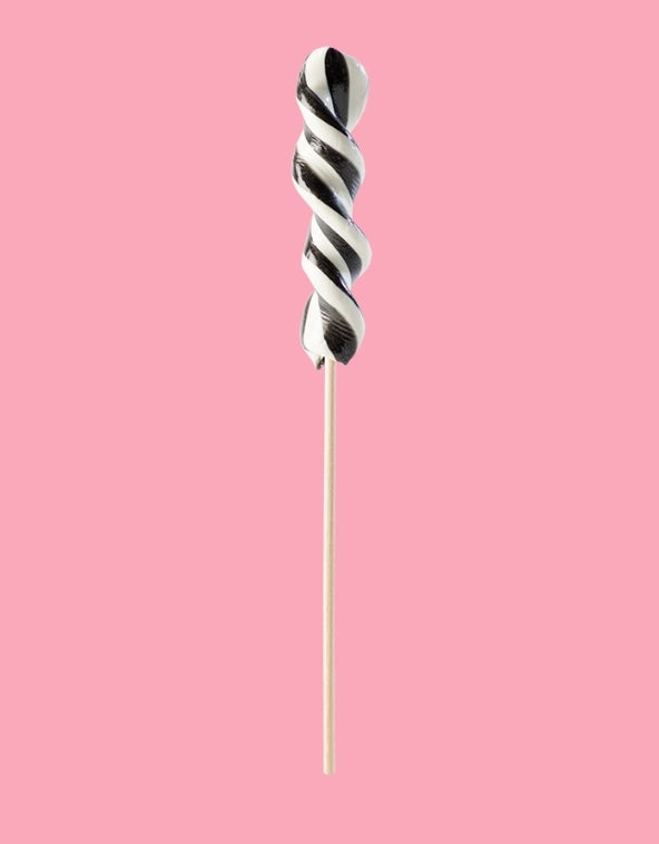 Twist lollipop licorice - per. PCS